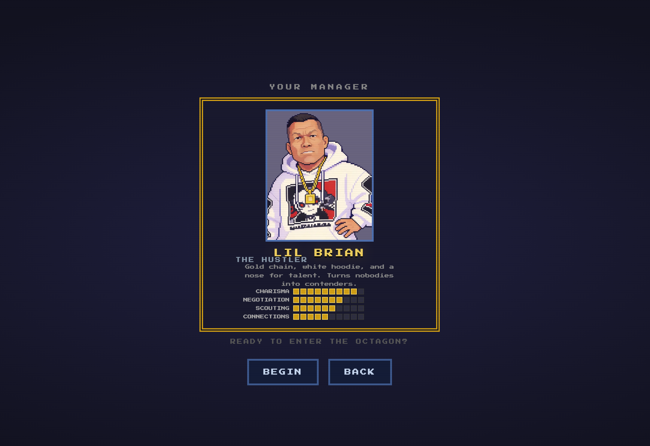 MMA Manager Simulator